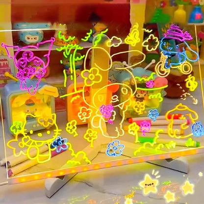 🎨Világító LED üzenetíró tábla✨