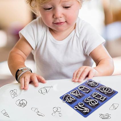 🧠 Oktatási IQ játékok, fém agytornázók