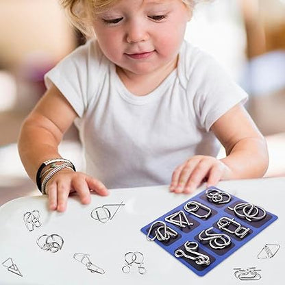 🧠 Oktatási IQ játékok, fém agytornázók