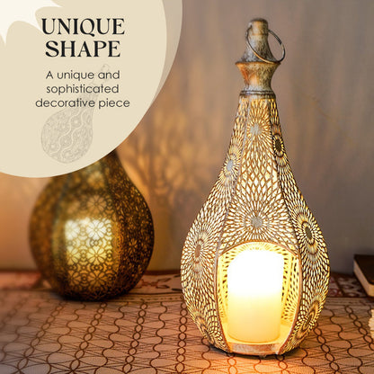 ✨Üreges fém gyertyatartó dísz