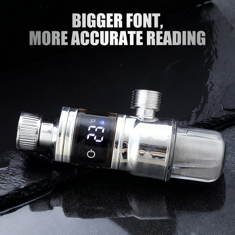 💧LED digitális zuhanyhőmérő és vízszűrő